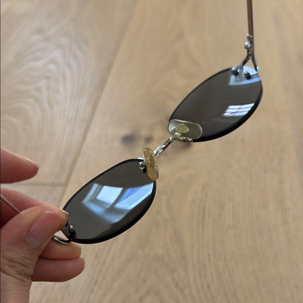 Cartier Sunglasses with Dark Lenses and Red Case - Picture 5 of 11